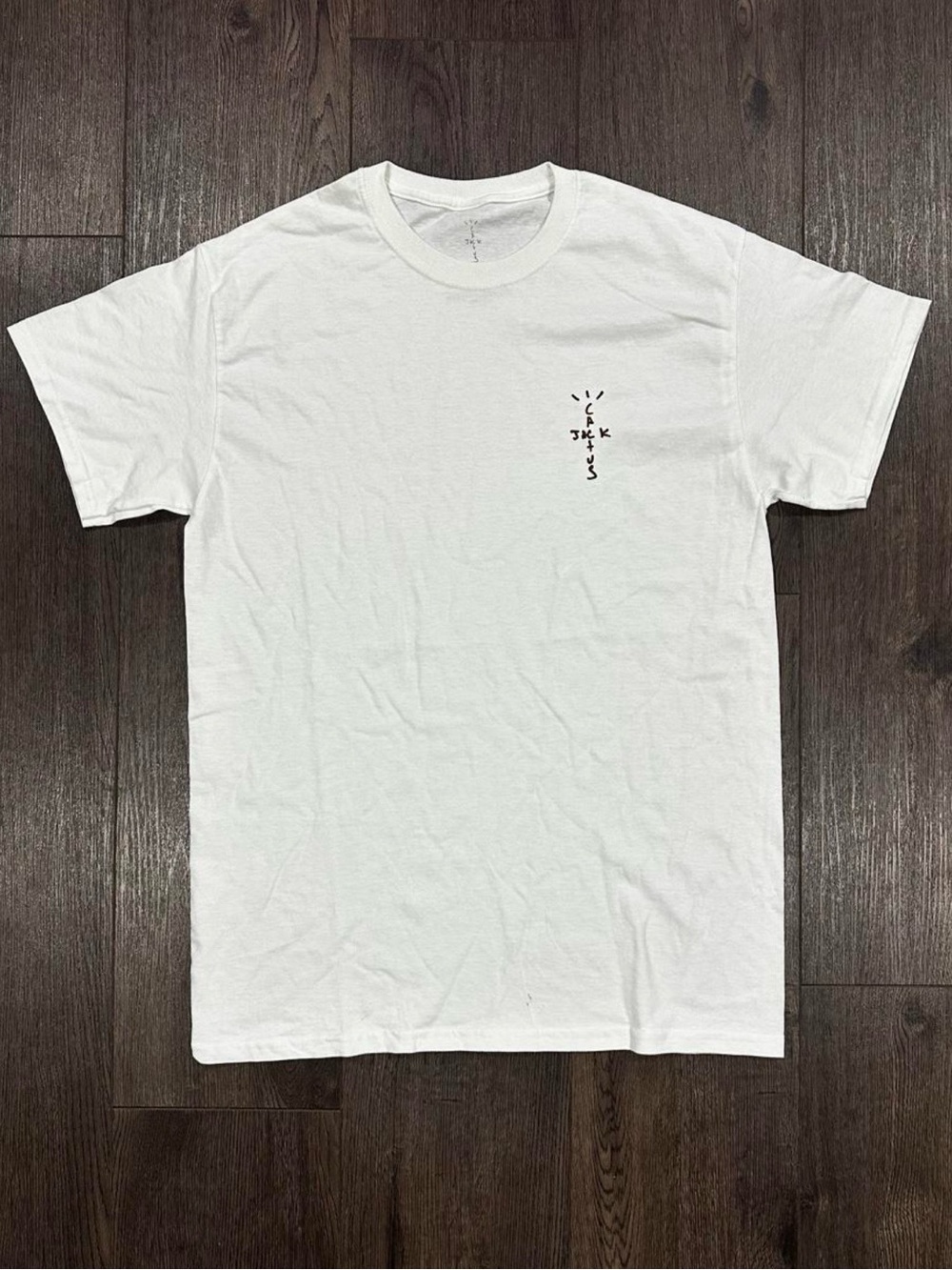 Travis Scott Cactus Jack White T-Shirt 2020 Tour Merch Graphic Tee